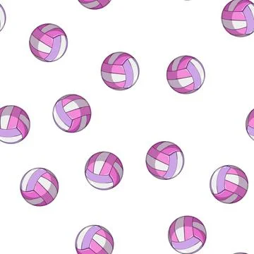 Pattern competition volleyball ball cartoon vector 库存插图