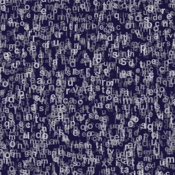 The pattern composed from letters Illustrazione stock