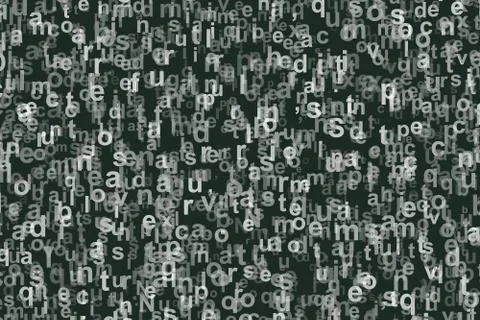 The pattern composed from letters Illustrazione stock