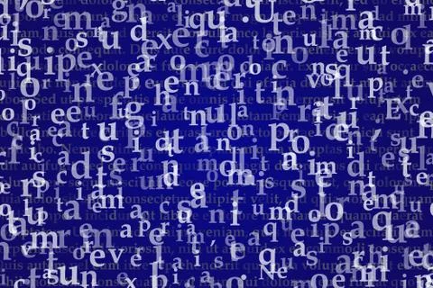 The pattern composed from letters Stock Illustration