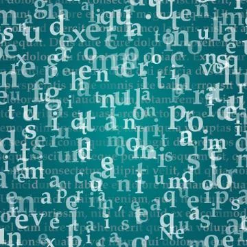 The pattern composed from letters Stockillustratie