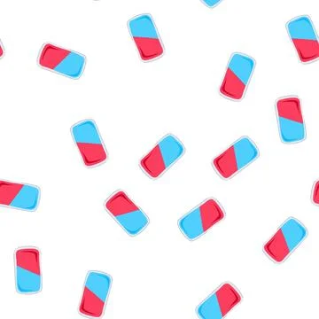 Pattern compress reusable hot cold gel pack cartoon vector Stockillustratie