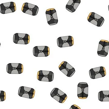 Pattern Compression bag for travel packing and storage イラスト素材