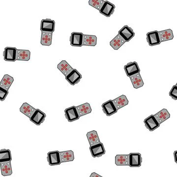 Pattern computer car diagnostic scanner cartoon vector 스톡 일러스트