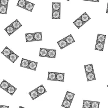 Pattern computer cooling fan pc cartoon vector Stock Illustration