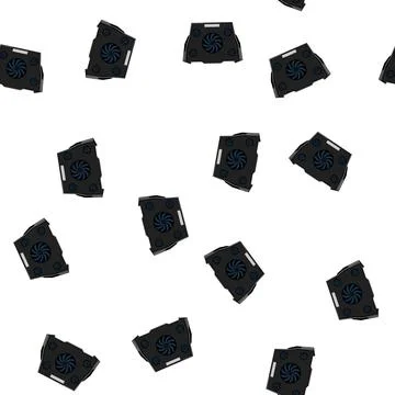 Pattern computer cooling pad cartoon vector Stock Illustration