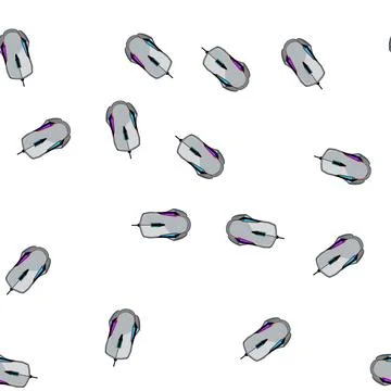 Pattern computer game mouse cartoon vector Illustration