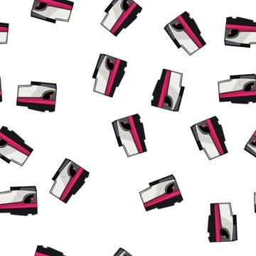 Pattern computer ink cartridge cartoon vector Illustrazione stock