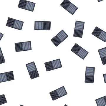 Pattern computer server rack cartoon vector Stock Illustration