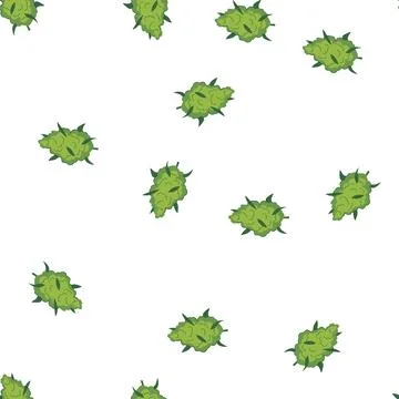 Pattern concentrates weed bud cartoon vector Stock Illustration