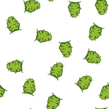 Pattern concentrates weed bud cartoon vector Stock Illustration