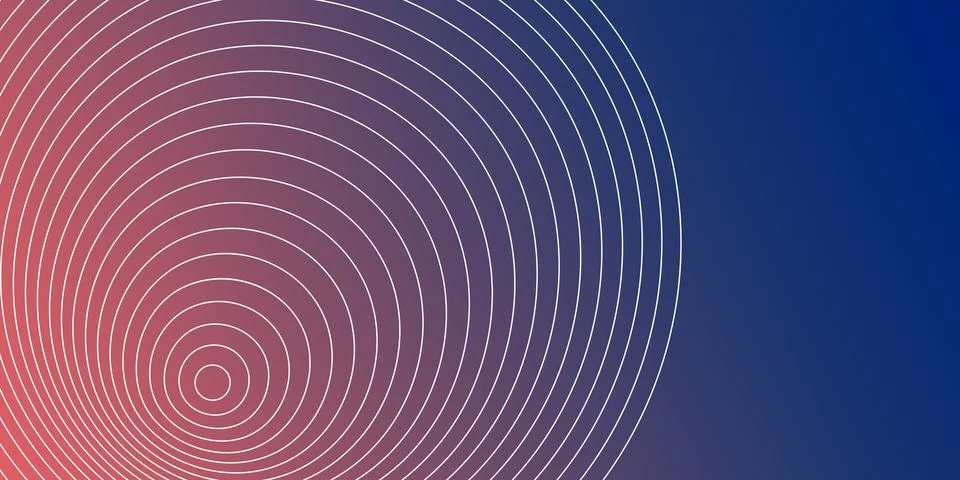 Pattern of concentric spirals, gradually expanding. White lines against a d.. Illustrazione stock