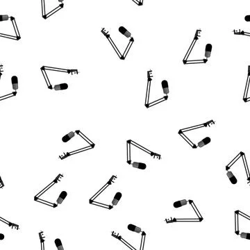 Pattern concert microphone stand cartoon vector Stock Illustration