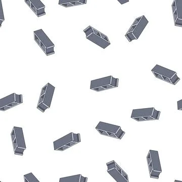 Pattern Concrete block representing construction and building material Stock Illustration