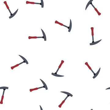 Pattern concrete mason s hammer cartoon vector Stock Illustration