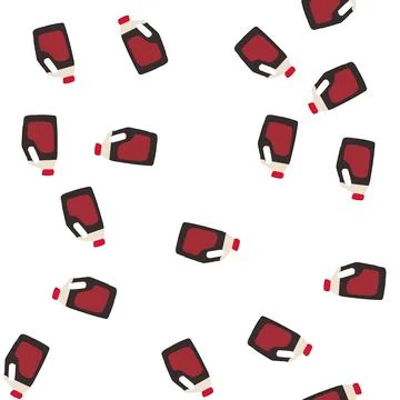 Pattern condiment soy sauce cartoon vector Stock Illustration