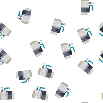 Pattern conditioning vacuum pump cartoon vector Stock Illustration
