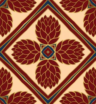 Pattern with cones. Stock Illustration