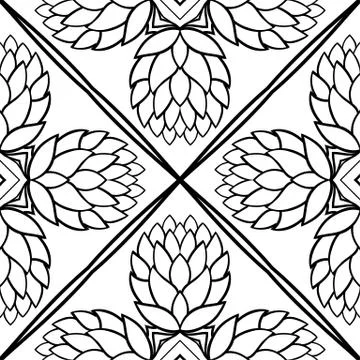 Pattern with cones. Stock Illustration