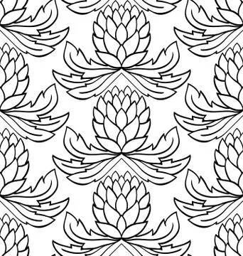 Pattern with cones. Stock Illustration