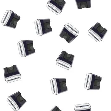 Pattern confidential cut shredder cartoon vector 스톡 일러스트