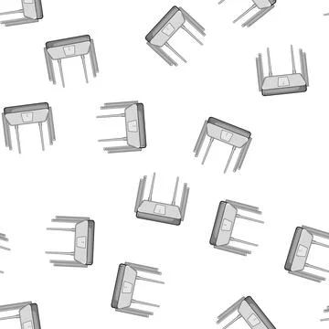 Pattern connection router cartoon vector Stock Illustration