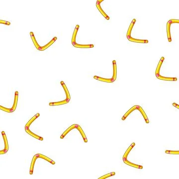 Pattern consequence boomerang cartoon vector Stock Illustration