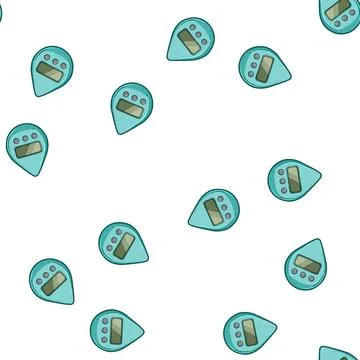 Pattern conserve shower timer cartoon vector Stock Illustration