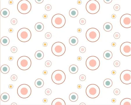 Pattern consisting of colored circles dots symmetrical mosaic Stock Illustration