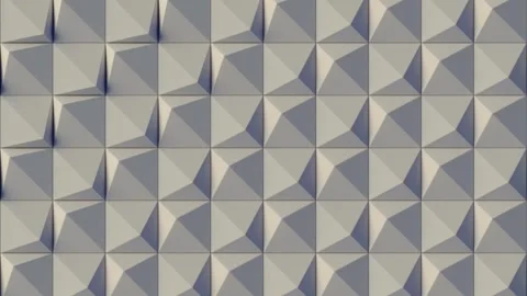 Pattern consisting of a grid of squares in white. 3d rendering loop animation 4K Stock Footage 277203464