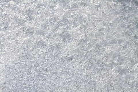 A pattern consisting of many ice crystals Stock Photos