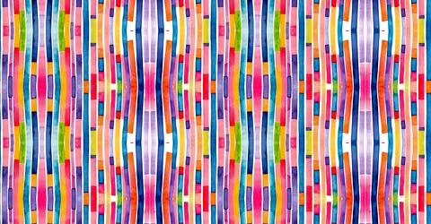 Pattern consisting of multicolored parallel wavy stripes, abstract colorful.. Stock Illustration