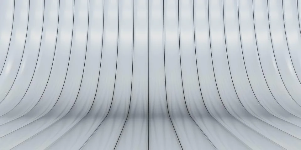 Pattern consisting of white metallic arches. repetitive round shapes. Modern Stock Illustration