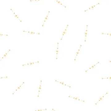 Pattern constellation celestial divider border cartoon vector Stock Illustration