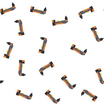 Pattern construction drill cartoon vector イラスト素材