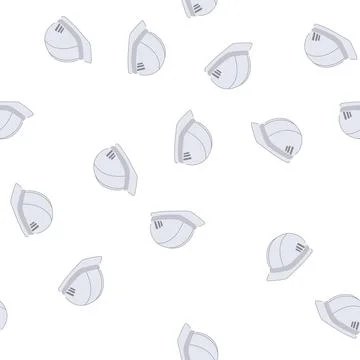Pattern construction helmet builder cartoon vector イラスト素材