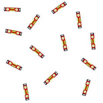 Pattern construction level tool cartoon vector Stock Illustration