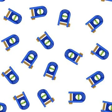 Pattern construction level tool cartoon vector イラスト素材