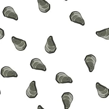 Pattern construction pebble stone cartoon vector Stock Illustration