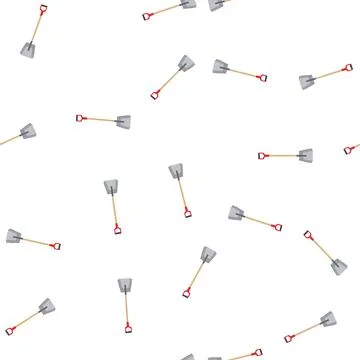 Pattern construction shovel cartoon vector イラスト素材