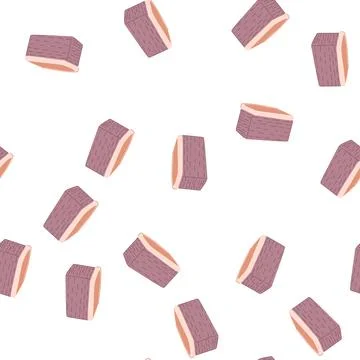 Pattern container basket for storage cartoon vector Illustrazione stock