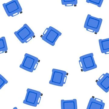 Pattern container canister plastic cartoon vector Illustrazione stock