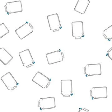 Pattern container canister plastic cartoon vector イラスト素材