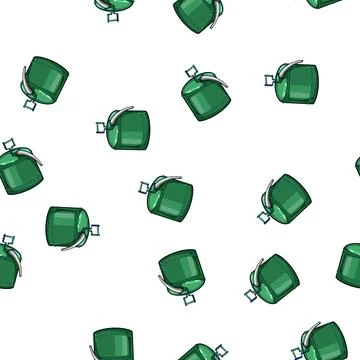 Pattern container fuel can metal cartoon vector Stock Illustration