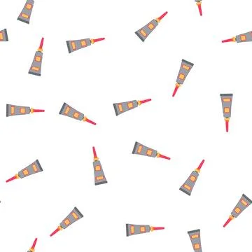 Pattern container glue bottle cartoon vector Ilustração Stock