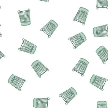 Pattern container laundry basket plastic cartoon vector Ilustración de archivo
