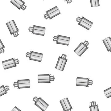 Pattern container metal milk can cartoon vector Ilustración de archivo