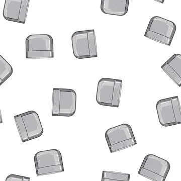Pattern container metal tin can cartoon vector Illustrazione stock