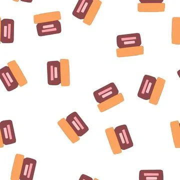 Pattern container night cream cartoon vector Stock Illustration