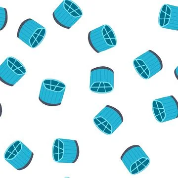 Pattern container pencil holder cartoon vector Ilustración de archivo